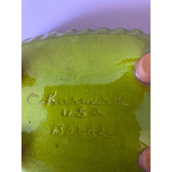 Mid Century Modern Charmouth 60's Ash Tray Trinket Dish 6"L x 4"W - Picture 8 of 12